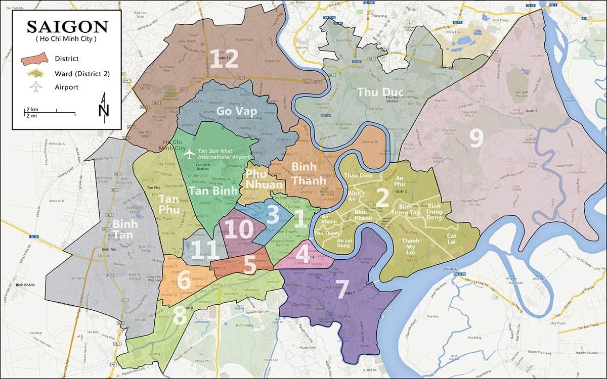 Mapa okresu 9 hočiminovo mesto