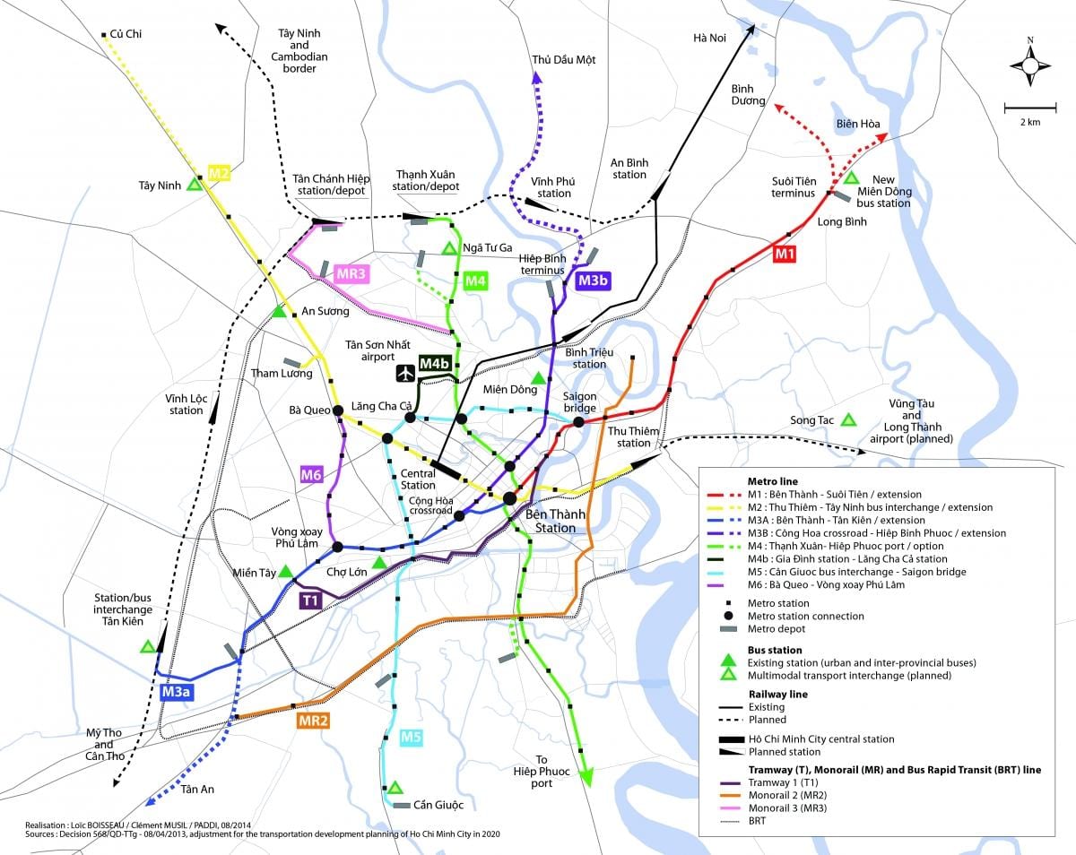 ho chi minh city metro mapu