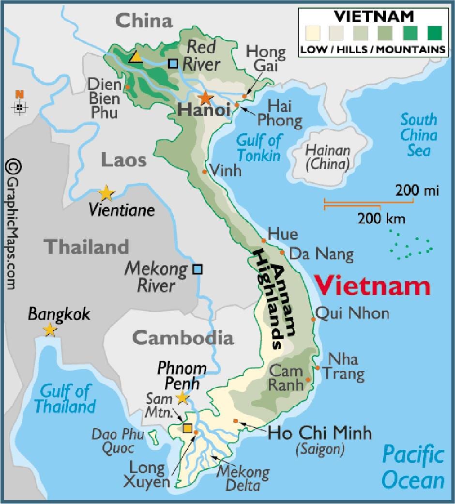 Mapa saigon na