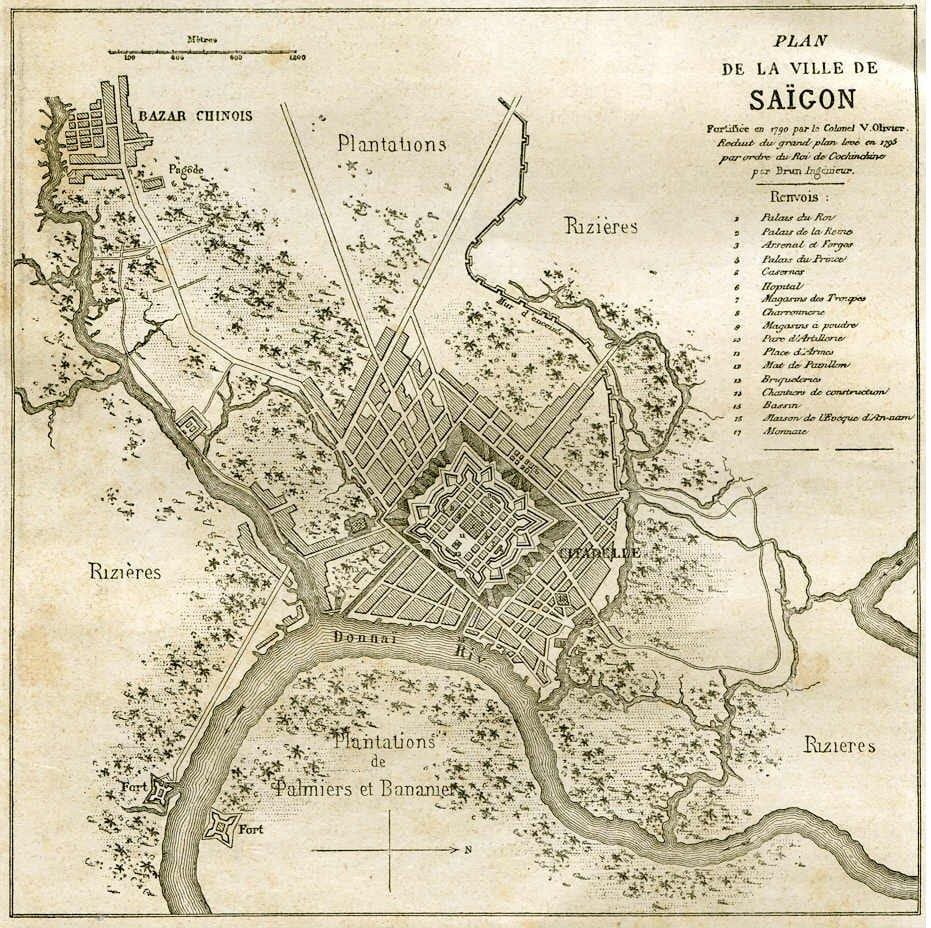 Mapa staré saigon