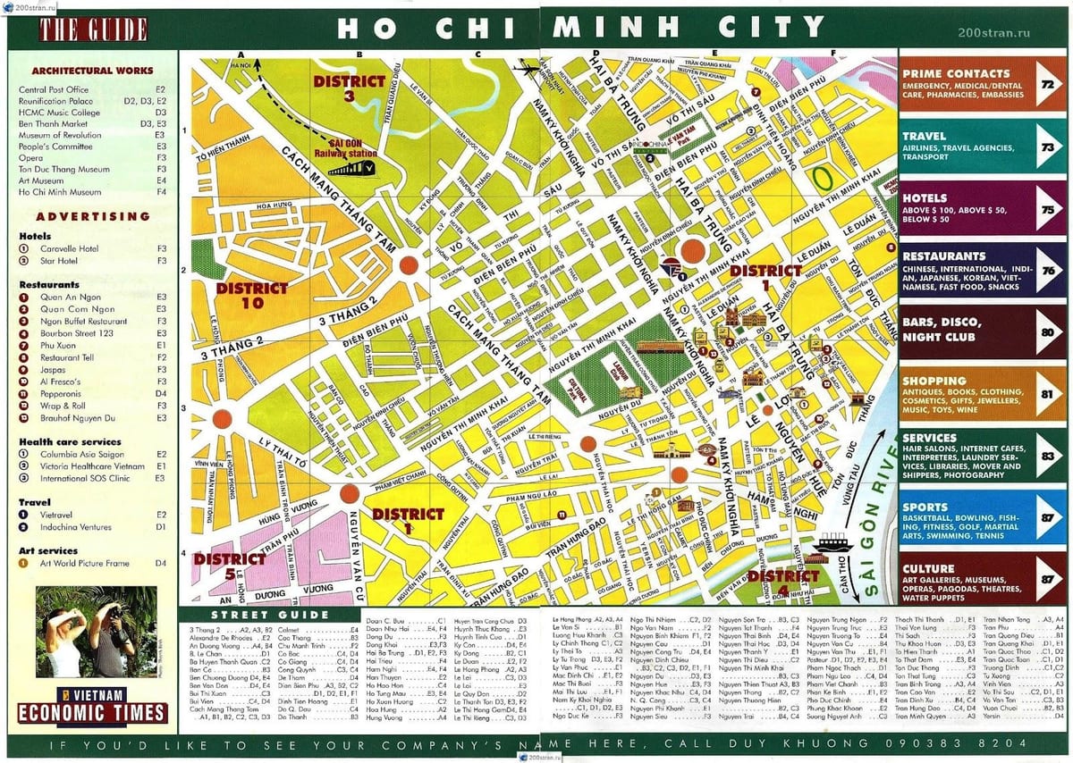 mapa ho chi minh, vietnam