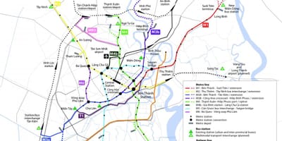 Ho chi minh city metro mapu