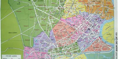 Mapa ho chi minh ulici