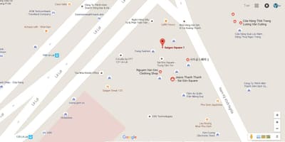 Mapa saigon námestie